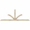 Ekena Millwork Richland Rough Sawn Timber Gable Bracket, Douglas Fir, 108"W x 40"H x 2"D x 4"F, 9/12 Pitch GBW108X40X0204RIC00RDF - alternate 1